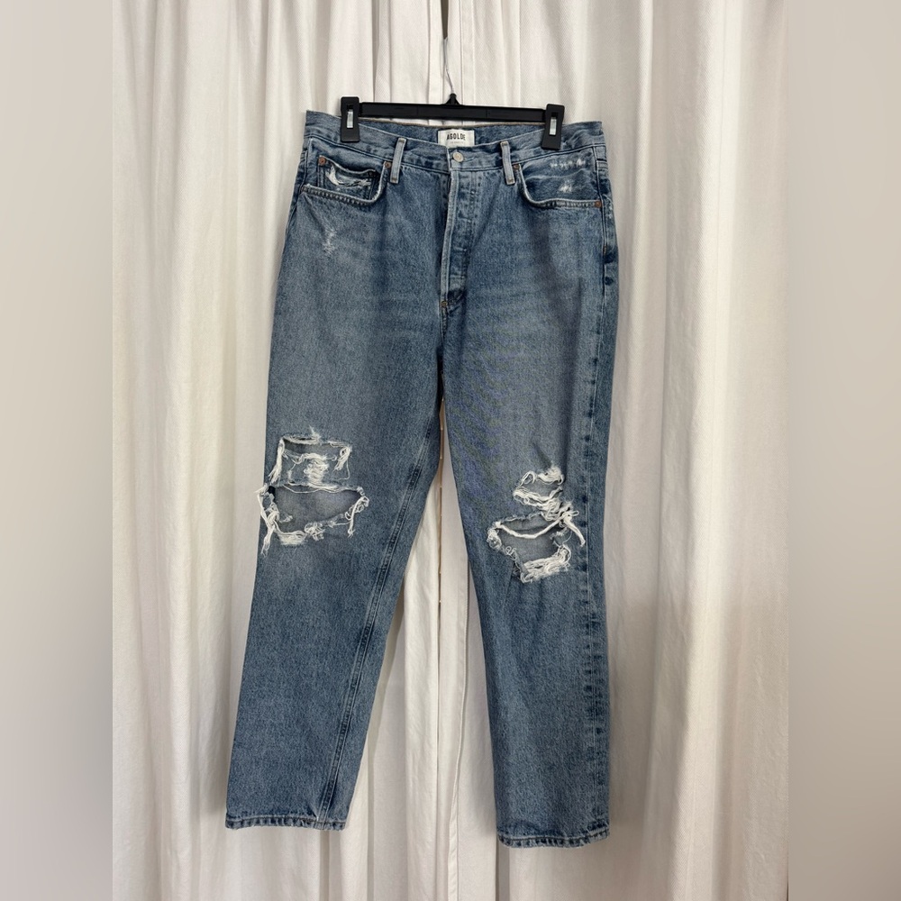 Agolde Button up Distressed Jeans